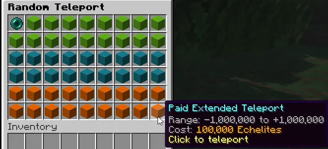 Spawn and travel menu example