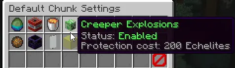 Creeper protection setting example