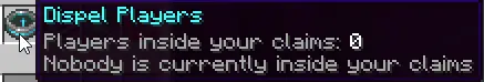 Dispel players menu example
