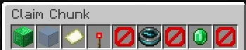 Land Claiming getting started menu