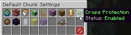Claim settings menu example
