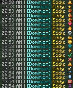 EchelonMC emoji list example