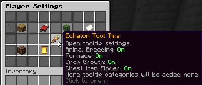 EchelonMC tooltip toggle menu